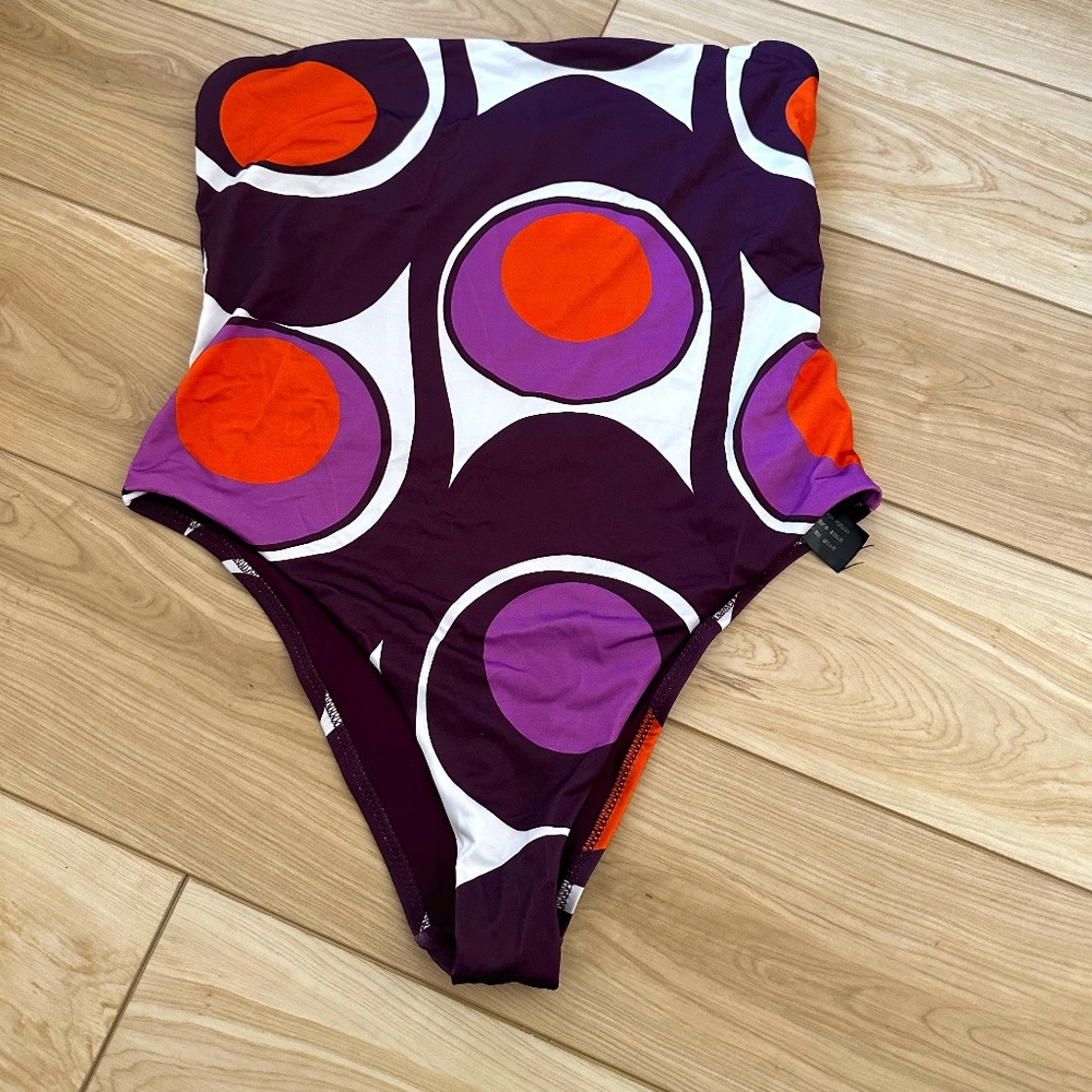 Zara Strapless One Piece Swimsuit - Size L